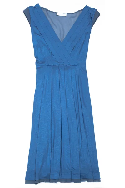 Модное синее платье — стоковое фото