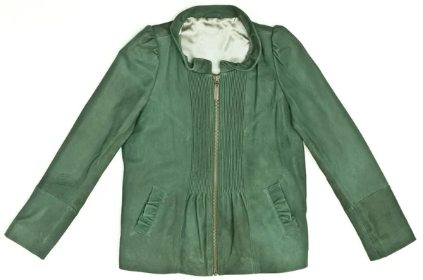 Zöld női kabát — Stock Fotó