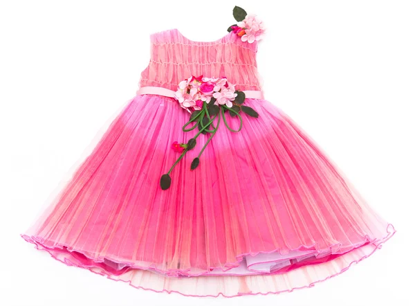 Детское розовое платье — стоковое фото