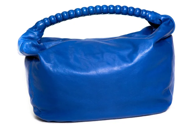 Mavi bayan çanta — Stok fotoğraf