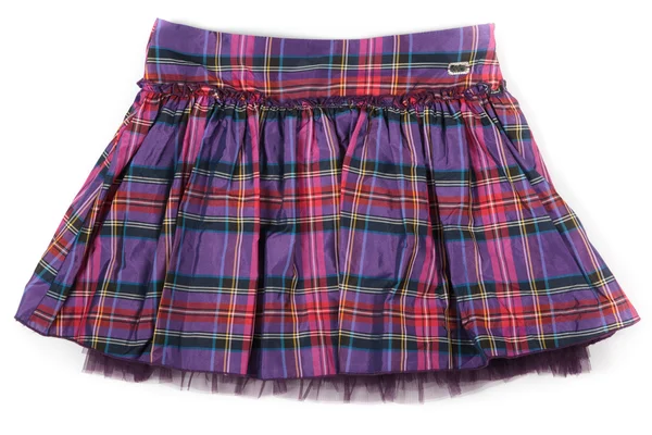 Rumpled checkered short skirt — Stock Photo, Image