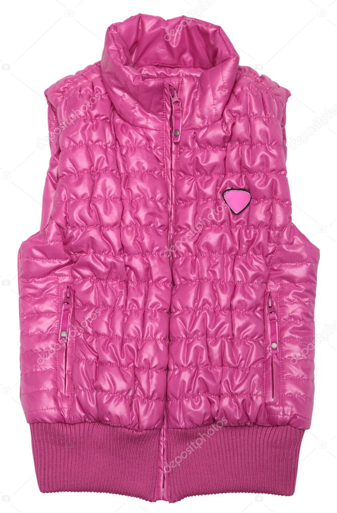 Pink ski vest