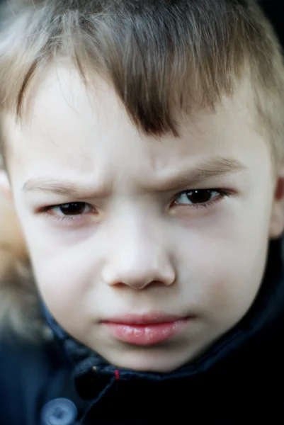 Rapaz zangado — Fotografia de Stock