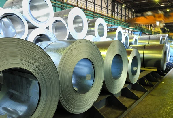 Rolls of steel sheet — Stock Photo, Image