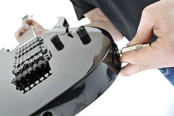 Desenchufado el jack de guitarra — Foto de Stock