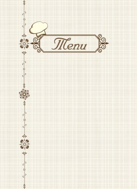 Menu of restaurant clipart