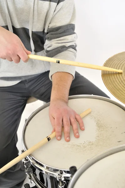 Drummer playing — Stock Photo, Image