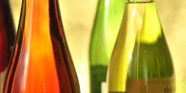 Still-life with wine bottles — Stock Photo, Image