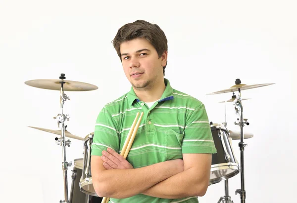 Drummer player — Stock Photo, Image