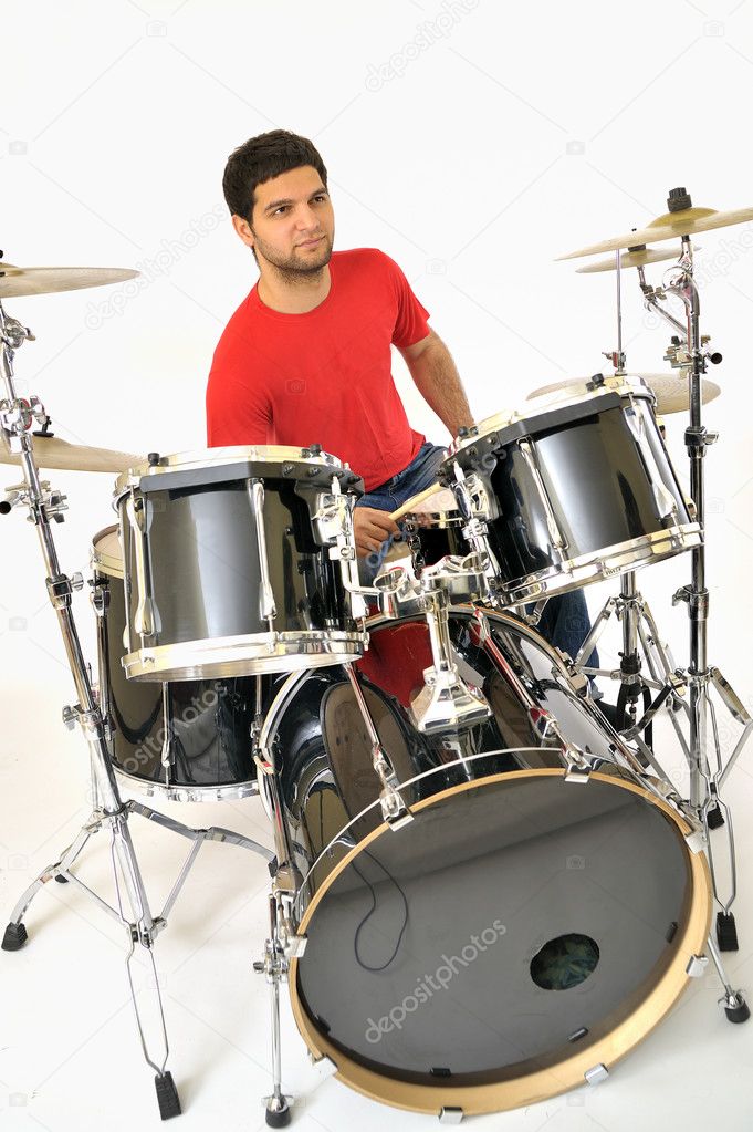Drummer playing