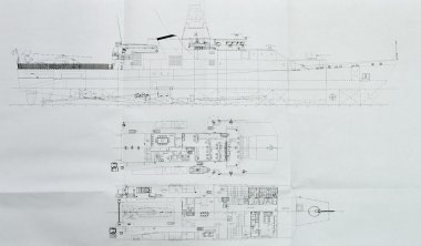 Ship linear drawings