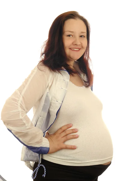 Женщина беременна. — стоковое фото