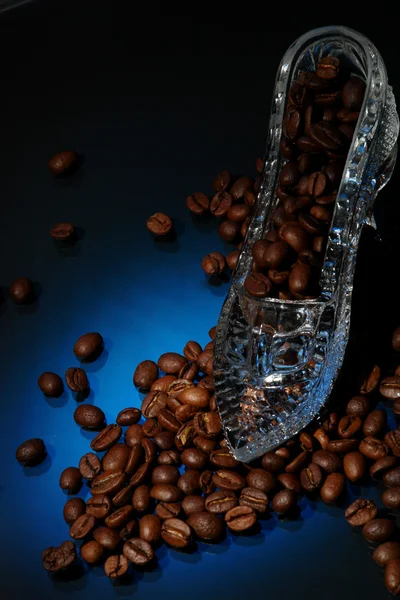 stock image Crystall shoe with coffee