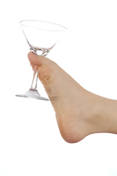 Egs with martini glass — Stock Photo, Image
