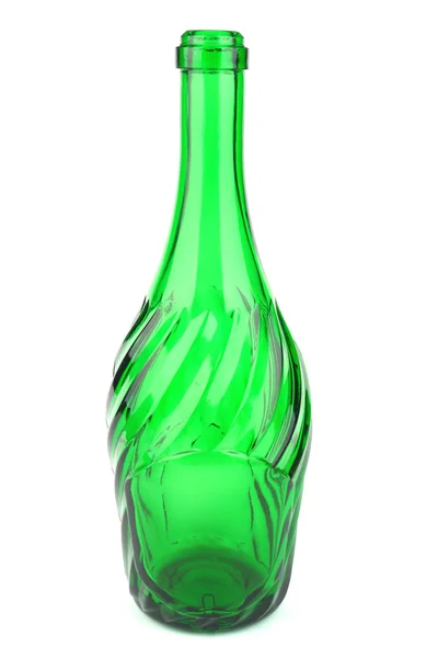 Botella vacía de champán aislada en un —  Fotos de Stock
