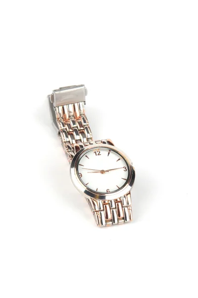 Relógio de mão isolado em um branco — Fotografia de Stock