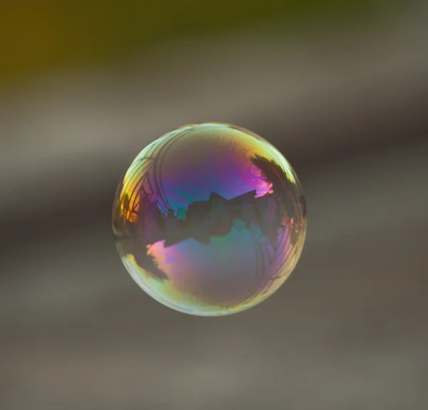 浮动肥皂泡沫 — 图库照片