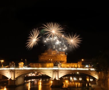 Fireworks in Rome clipart