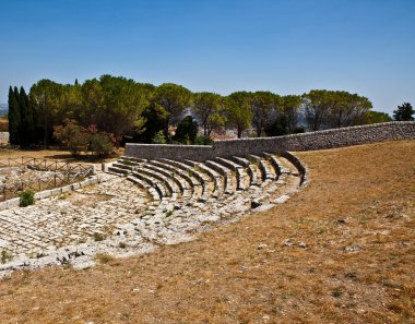 Ancient Theater in Palazzollo clipart