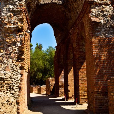 Taormina'da antik tiyatro