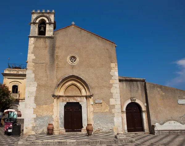 Kościół Taormina — Zdjęcie stockowe