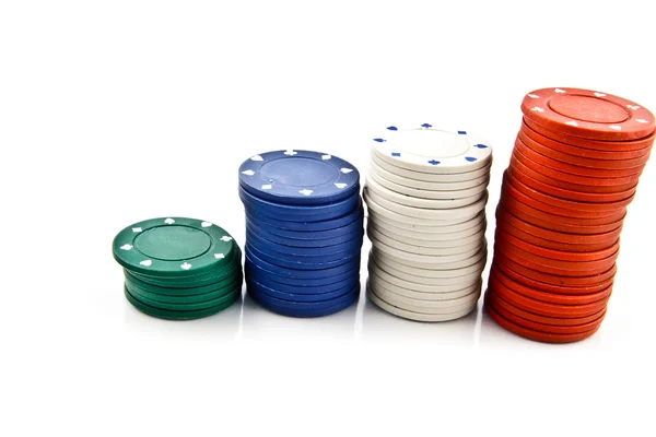 Schede poker — Foto Stock
