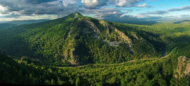 Mountain after rain in summer - siberia clipart