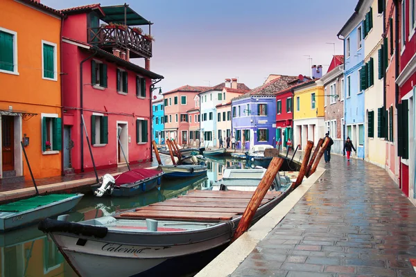 Olaszország, Velence: burano-szigetére — Stock Fotó