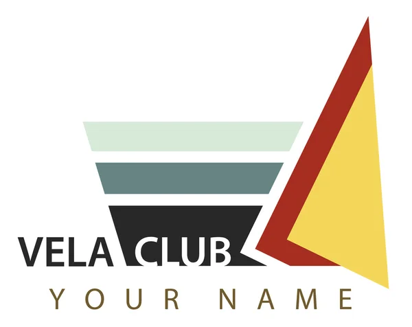 Business logo: Vela club — Stock Photo, Image