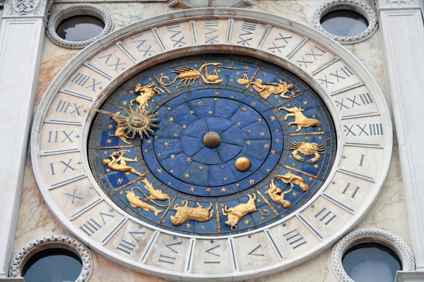 Italia, Venezia: Torre dell'Orologio Immagini Stock Royalty Free