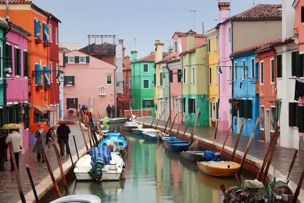 Itália, Veneza: Ilha de Burano Imagem De Stock
