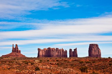 Monument valley kaya oluşumları