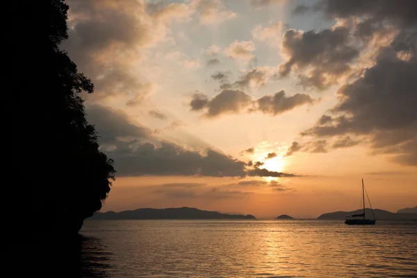 Andaman Zee zonsondergang — Stockfoto