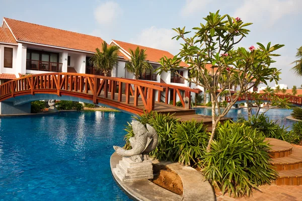 Tempel Bay Resort in Indien — Stockfoto