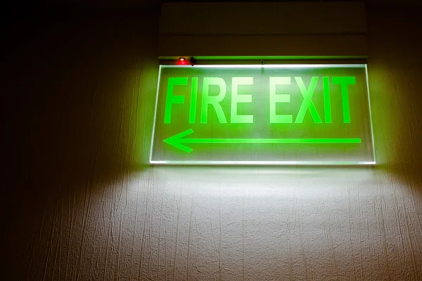 Tűz exit jel — Stock Fotó
