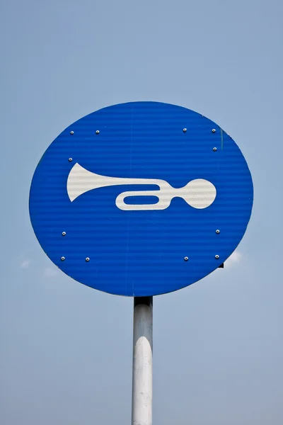 Sound Horn Sign in India — Stock Photo, Image
