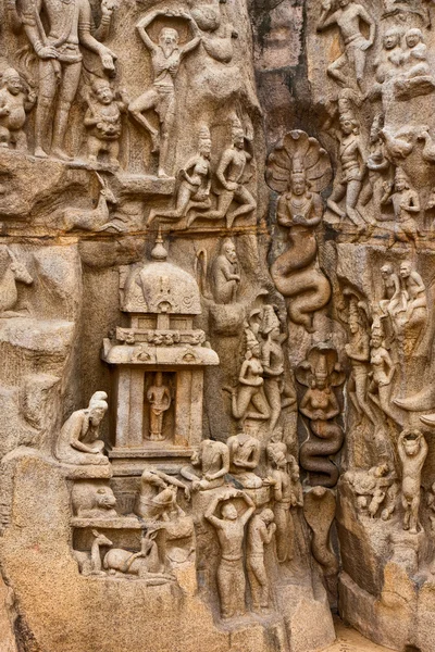 Arjuna's Penance Monument — Stock Photo, Image