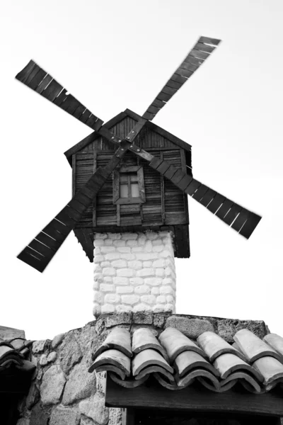 Modelo pequeno do moinho de vento — Fotografia de Stock