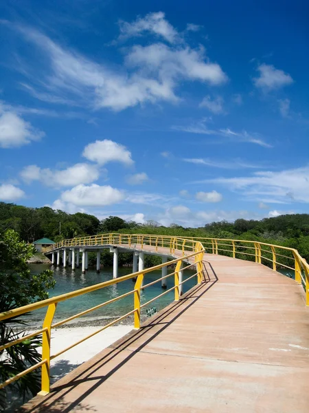 ロアタン島の長い橋 — ストック写真