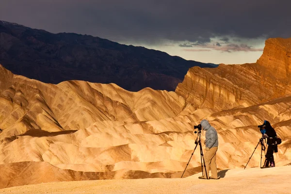 Fotógrafos em Death Valley — Fotografia de Stock