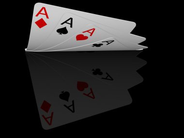 Aces Black clipart