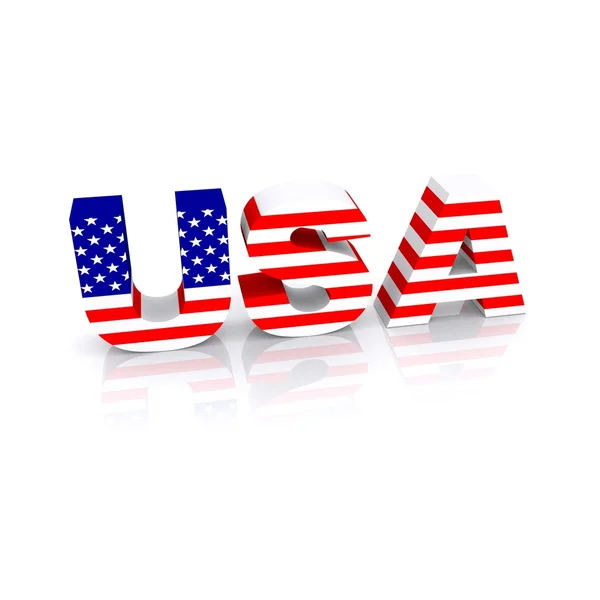 USA text — Stock Photo, Image