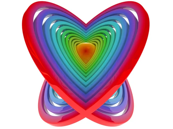 Coração 3D — Fotografia de Stock