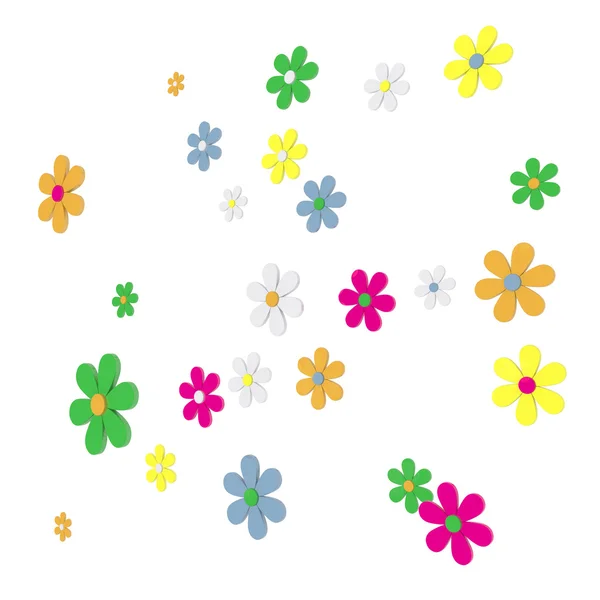 3D daisies — Stock Photo, Image