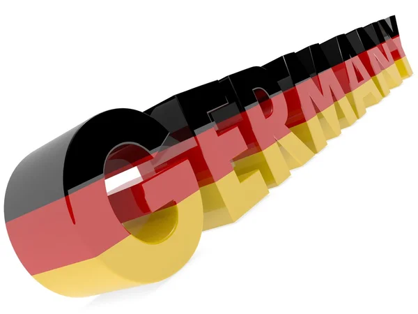 Niemcy tekst — Zdjęcie stockowe