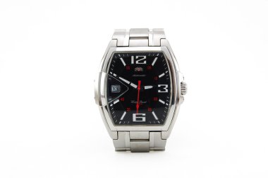 Wrist watch on white background clipart