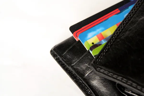 Kredi kartlı cüzdan — Stok fotoğraf