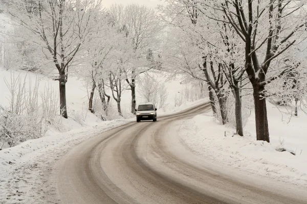 Camino de invierno —  Fotos de Stock