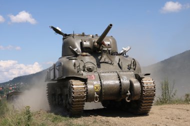 Sherman Tank – WW II clipart