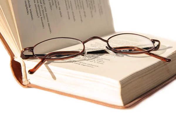 Małe okulary na książki — Zdjęcie stockowe
